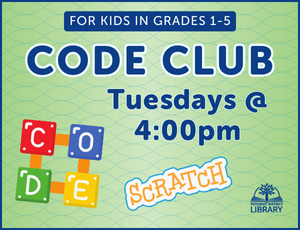 Code Club on green background