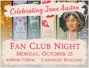 Program image for Jane Austen Fan Club Night on Oct. 13