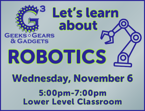 G3 Robotics program image on blue-gray background